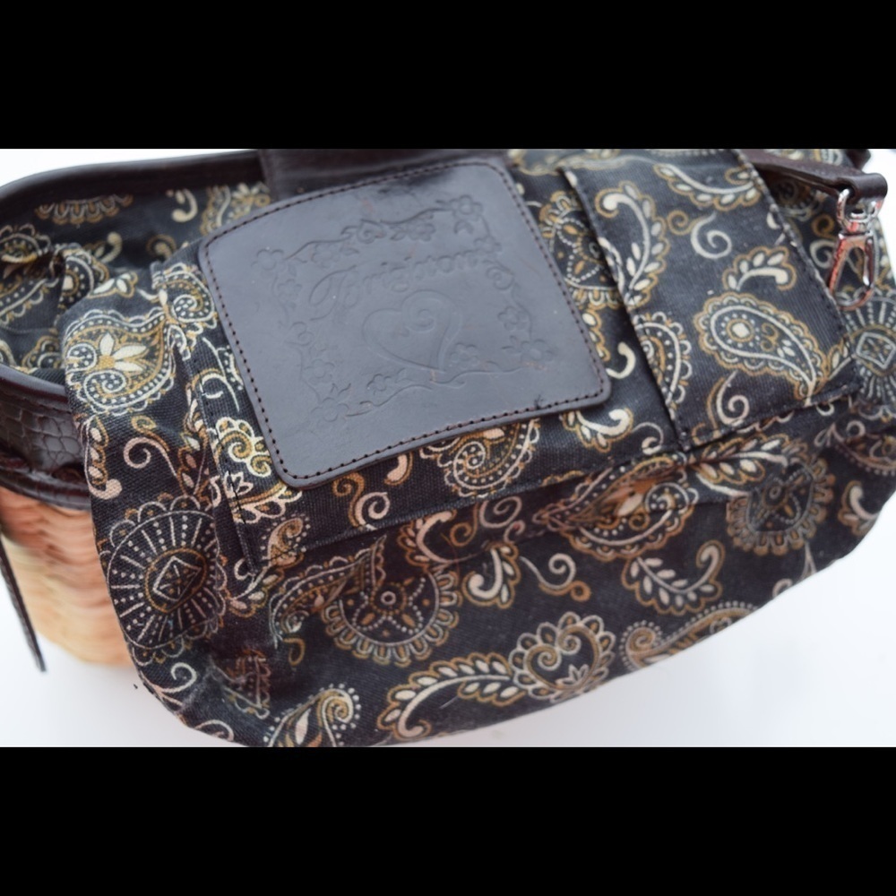 Brighton woven basket & leather bag - Picture 5 of 8